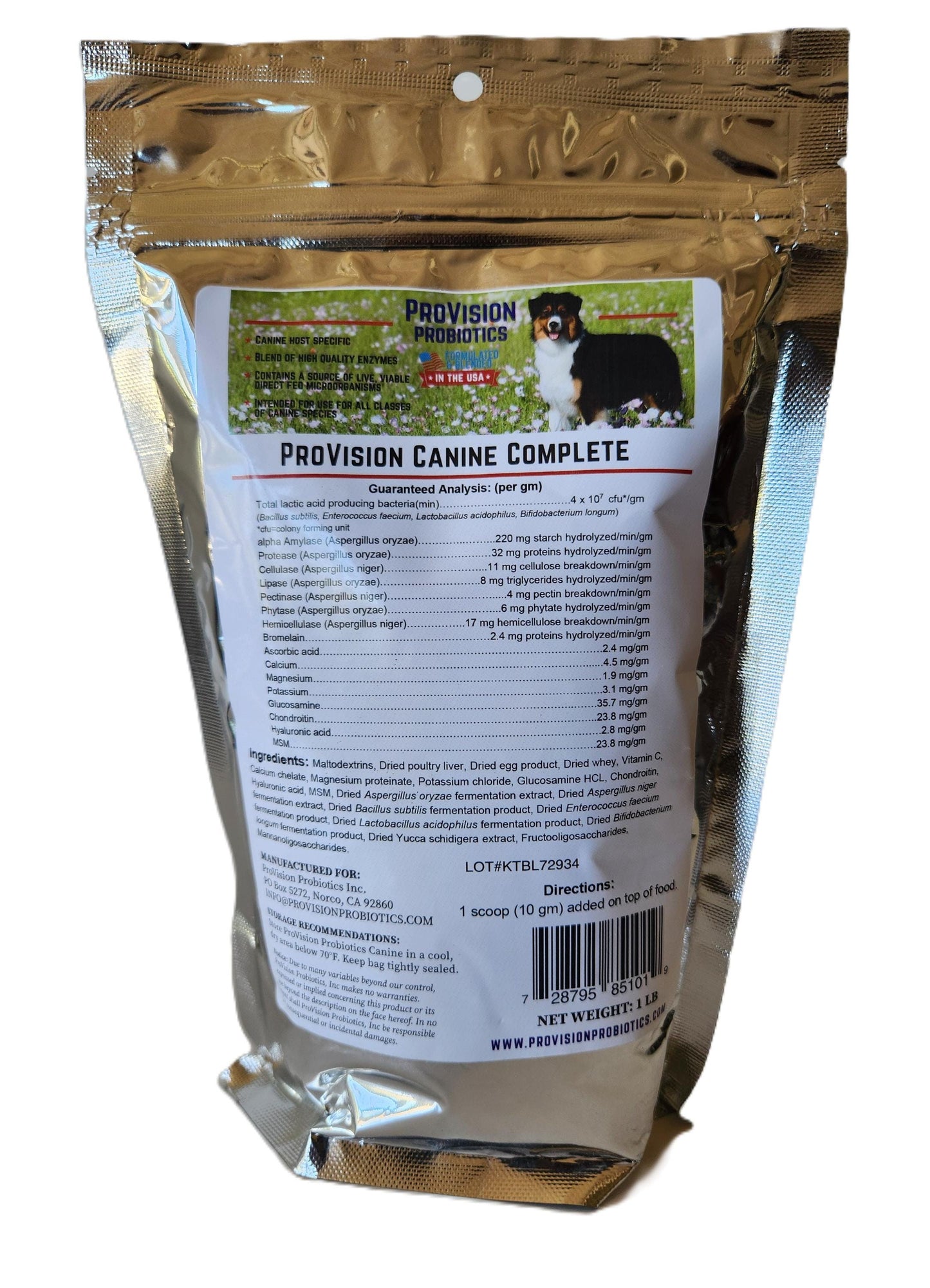 Provision Probiotics Canine Complete – All in One