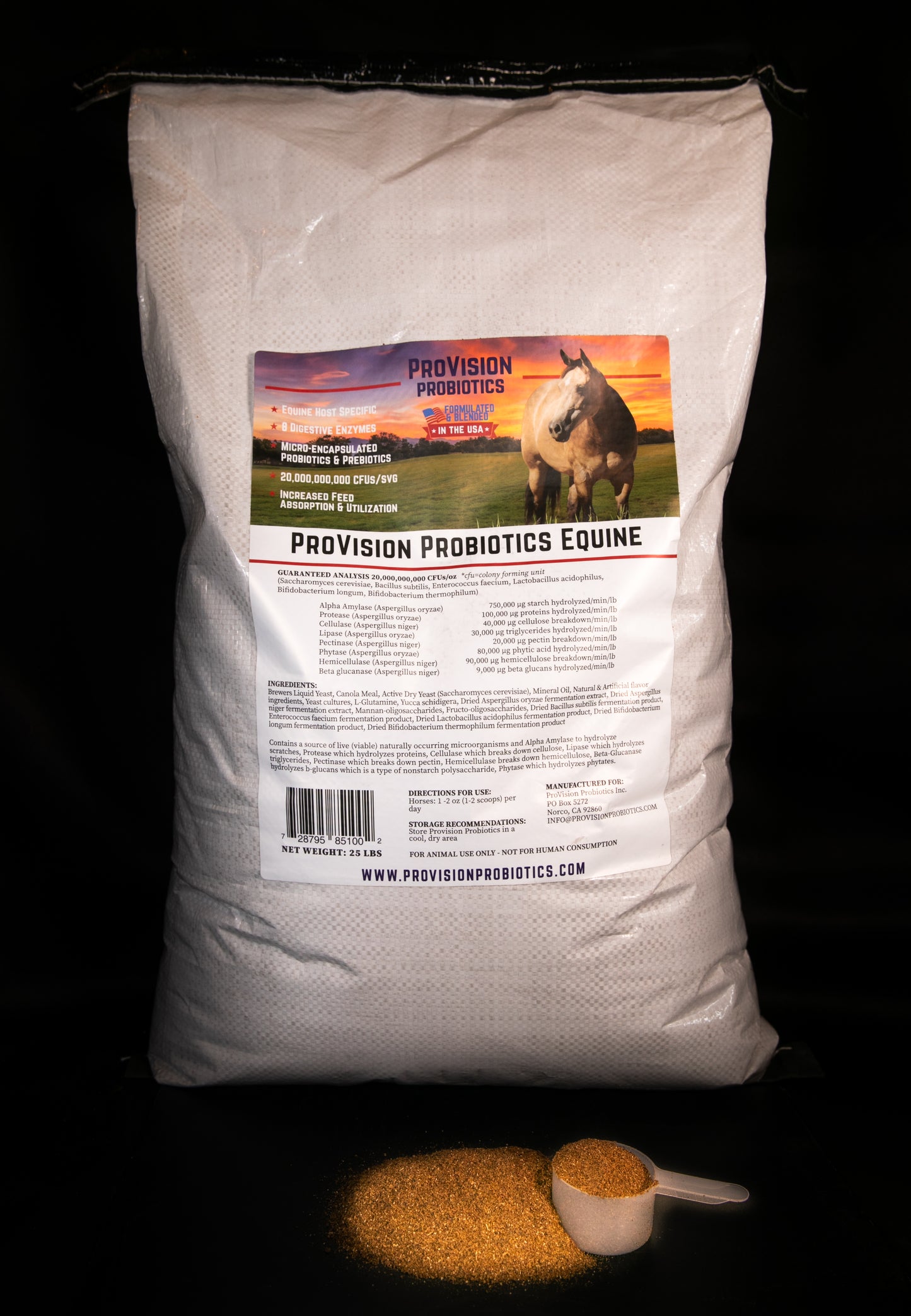 ProVision Probiotics Equine 25lb (Value Pack)